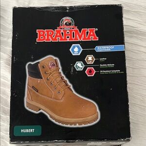 Brahma Hubert Tan Leather Boots